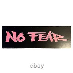 Vintage 90s No Fear Clothing Store Display Sign Motocross 11.5x36