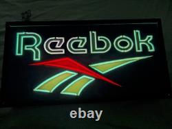 Vintage 90s Reebok lightup retail sign