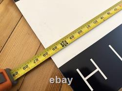 Vintage 90s Tommy Hilfiger Flag Logo Acrylic Store Display Signs 26 x 17 Y2k