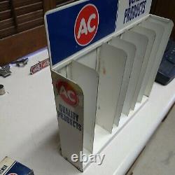 Vintage AC Delco AC Valve Store Display Cabinet Drawer Tin Sign