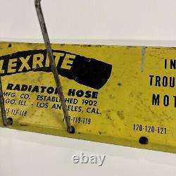 Vintage Acme Metal Flexrite Radiator Hose Store Display Rack Hanger Sign