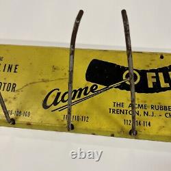 Vintage Acme Metal Flexrite Radiator Hose Store Display Rack Hanger Sign