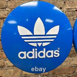 Vintage Adidas Store Display Signs With Stand