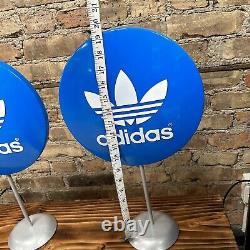 Vintage Adidas Store Display Signs With Stand