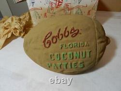 Vintage Advertising Display- 1944 Cobb's Florida Coconut Patties Counter Display