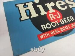 Vintage Advertising Hires Root Beer Tin Sign Store Display M-358