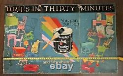 Vintage Advertising-MURPHY PAINTS-Cardboard Tri-Fold Sign 56X35 GREAT MANCAVE