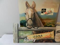 Vintage Advertising Sign-1940's Ipana Toothpaste 3-d Store Display-vintage Farm