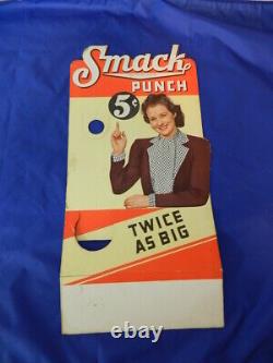Vintage Advertising Sign-1950's Smack Punch Store Bottle Display-counter Display