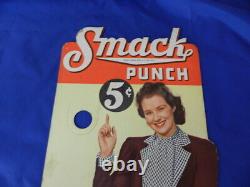 Vintage Advertising Sign-1950's Smack Punch Store Bottle Display-counter Display