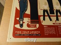 Vintage Advertising Sign-1992 Lucky Brand Dungarees Metal Sign-vintage Jeans