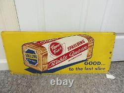 Vintage Advertising Spaulding Bread Sign Metal Store Display Sign A-132