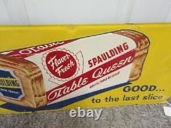 Vintage Advertising Spaulding Bread Sign Metal Store Display Sign A-132