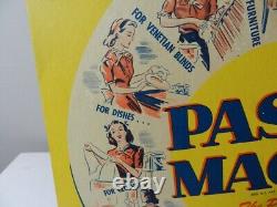 Vintage Advertising Store Display- 1950's Pasco Magic Cleaner Store Display-rare