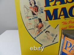 Vintage Advertising Store Display- 1950's Pasco Magic Cleaner Store Display-rare