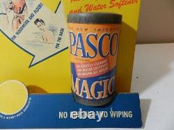 Vintage Advertising Store Display- 1950's Pasco Magic Cleaner Store Display-rare