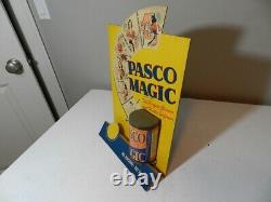 Vintage Advertising Store Display- 1950's Pasco Magic Cleaner Store Display-rare