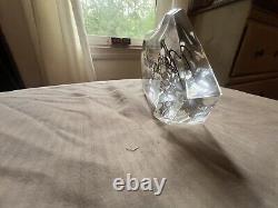 Vintage Baccarat Crystal Store Display Sign almost perfect 1 tiny chip in photo