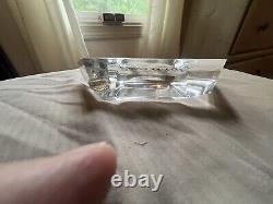 Vintage Baccarat Crystal Store Display Sign almost perfect 1 tiny chip in photo