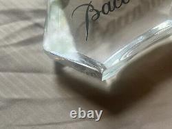 Vintage Baccarat Crystal Store Display Sign almost perfect 1 tiny chip in photo