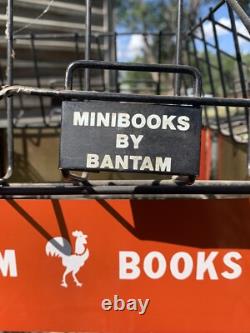 Vintage Bantam Books Store Display Rack 8 Tier Wire Rack With 4 Sided Sign