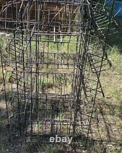 Vintage Bantam Books Store Display Rack 8 Tier Wire Rack With 4 Sided Sign