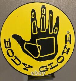 Vintage Body Glove Display Sign Acrylic 15.5 Surfing-double Sided
