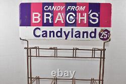 Vintage Brachs Candyland 25 Cent Candy Display Rack Sign