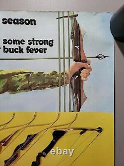 Vintage Browning Arms Co. Archery Tackle Gun Store Display Advertising Poster