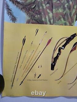 Vintage Browning Arms Co. Archery Tackle Gun Store Display Advertising Poster