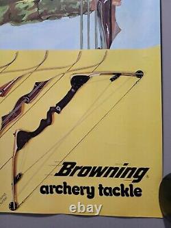 Vintage Browning Arms Co. Archery Tackle Gun Store Display Advertising Poster