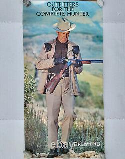 Vintage Browning Arms Co. Gun Hunting Store Display Advertising Poster
