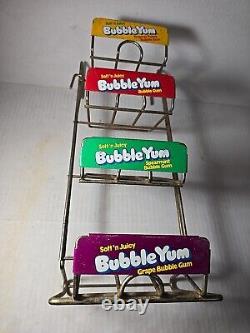 Vintage Bubble Yum 4 Tier Retail Store Tabletop Rack Display