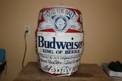 Vintage Budweiser Beer Kegs For Sale Anheuser Busch 22 Metal Store Display Sign