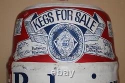 Vintage Budweiser Beer Kegs For Sale Anheuser Busch 22 Metal Store Display Sign