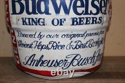 Vintage Budweiser Beer Kegs For Sale Anheuser Busch 22 Metal Store Display Sign