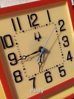Vintage Bulova Store Display Hanging Clock Watchmaker Repair Advertising Sign