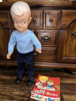 Vintage Buster Brown Advertising Store Display Mannequin Toddler Doll 31 Tall