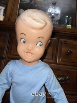 Vintage Buster Brown Advertising Store Display Mannequin Toddler Doll 31 Tall