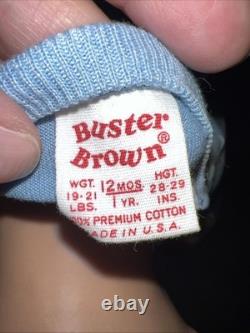 Vintage Buster Brown Advertising Store Display Mannequin Toddler Doll 31 Tall