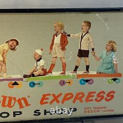 Vintage Buster Brown Shoes Express Double Sided Store Display Cardboard Sign