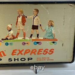 Vintage Buster Brown Shoes Express Double Sided Store Display Cardboard Sign