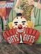 Vintage C. 1940 Gifts Store Display Clown Sign Carnival Circus Gas Grocery Store