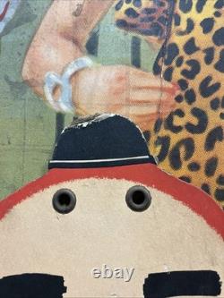 Vintage C. 1940 Gifts Store Display Clown Sign Carnival Circus Gas Grocery Store