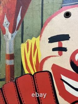 Vintage C. 1940 Gifts Store Display Clown Sign Carnival Circus Gas Grocery Store