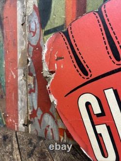 Vintage C. 1940 Gifts Store Display Clown Sign Carnival Circus Gas Grocery Store