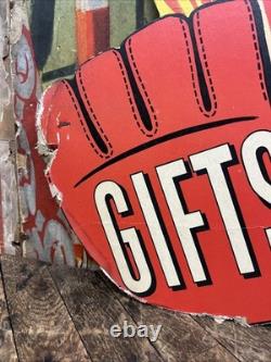 Vintage C. 1940 Gifts Store Display Clown Sign Carnival Circus Gas Grocery Store