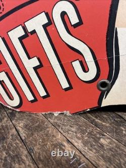 Vintage C. 1940 Gifts Store Display Clown Sign Carnival Circus Gas Grocery Store