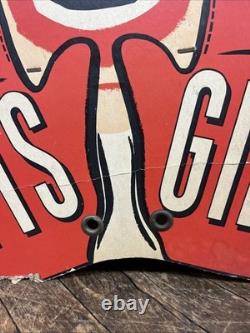 Vintage C. 1940 Gifts Store Display Clown Sign Carnival Circus Gas Grocery Store