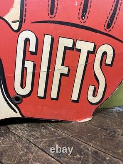 Vintage C. 1940 Gifts Store Display Clown Sign Carnival Circus Gas Grocery Store